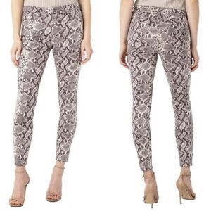 Liverpool Gray Snake Pattern Skinny Pants. Excellent Condition NWOT Size 4